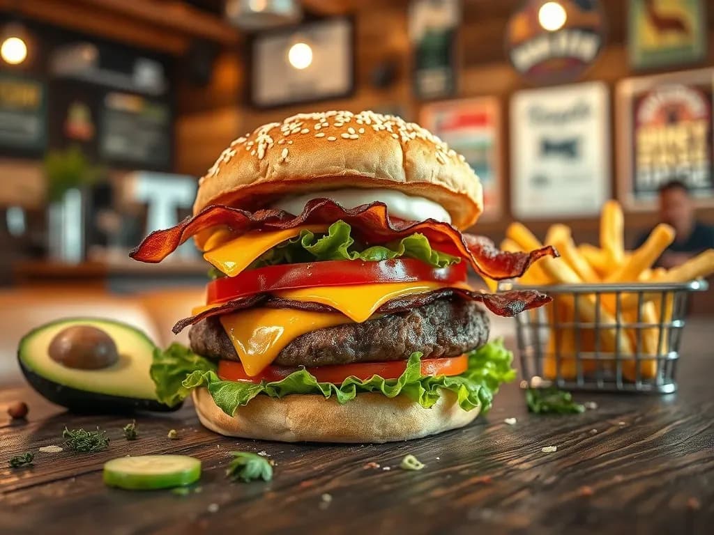 Ile kcal ma burger drwala? Zaskakujące różnice w kaloryczności!
